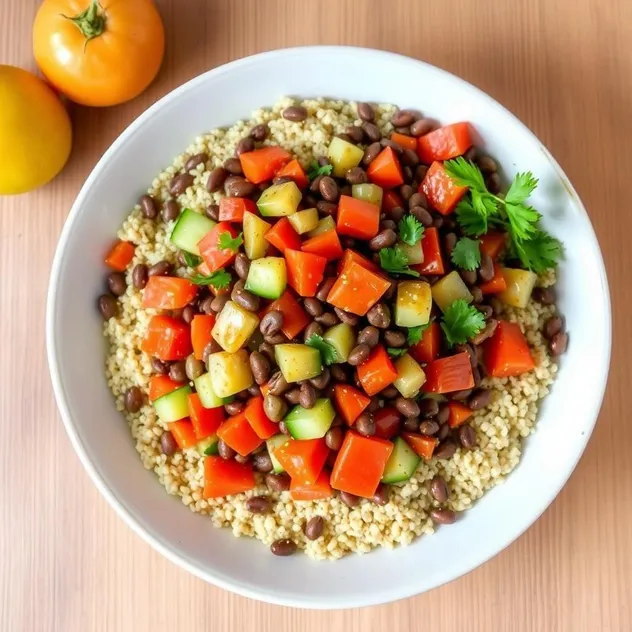 High-Fiber Lentil and Quinoa Salad