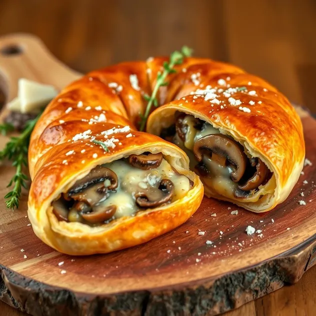 Savory Mushroom and Cheese Pastry