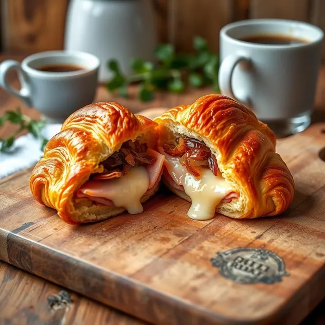 Savory Ham and Cheese Croissant