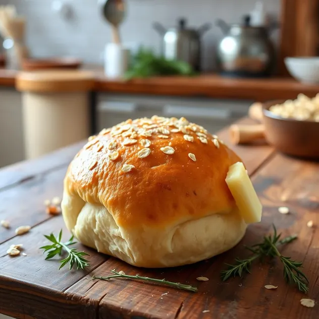 Fluffy Oatmeal Dinner Rolls