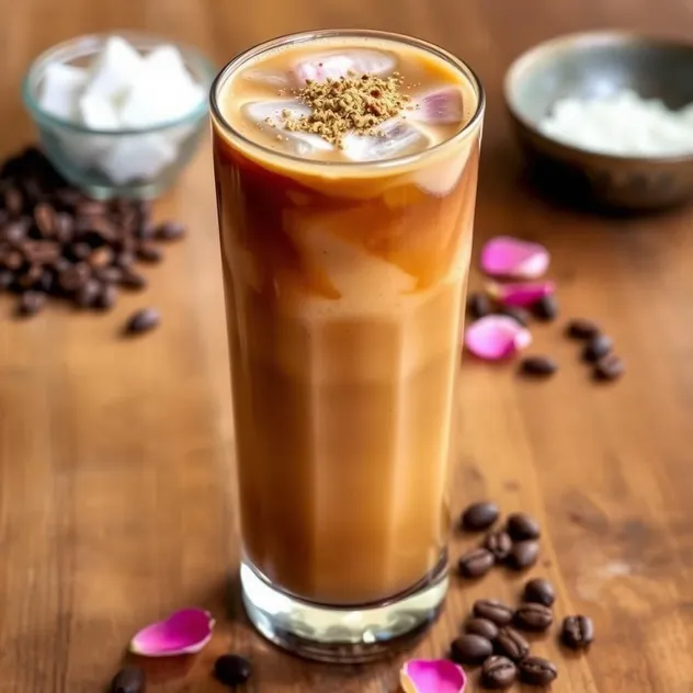 Iced Rose Cardamom Coffee