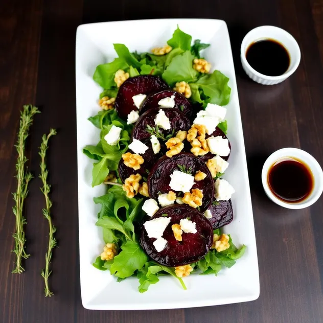 Roasted Beet and Goat Cheese Salad