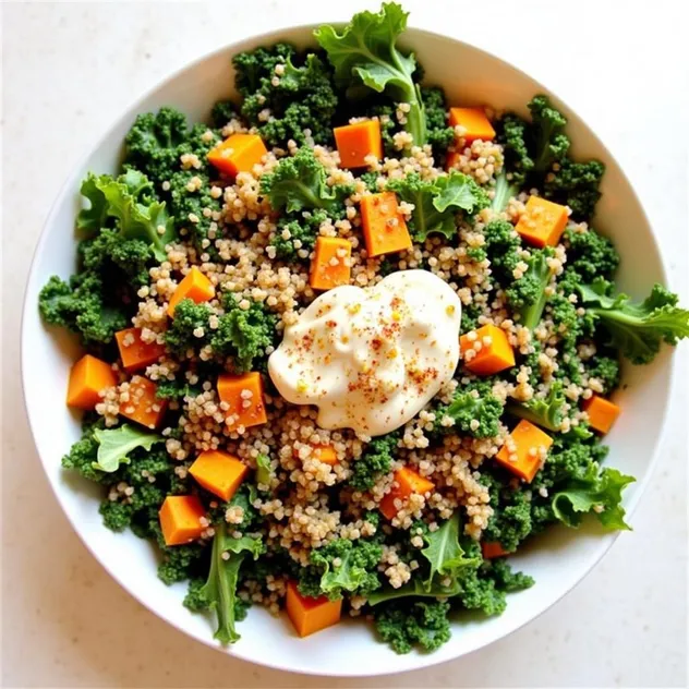 Autumn Kale Quinoa Salad