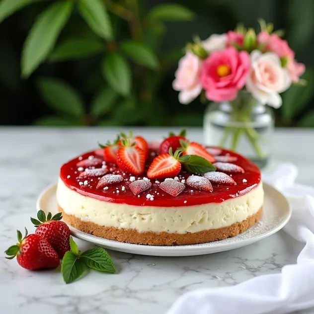 Strawberry Fields Cheesecake