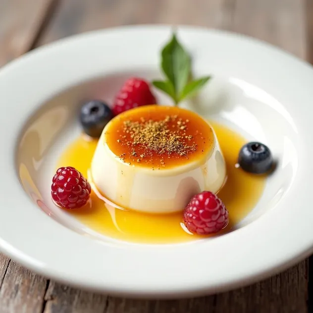 Golden Honey Panna Cotta