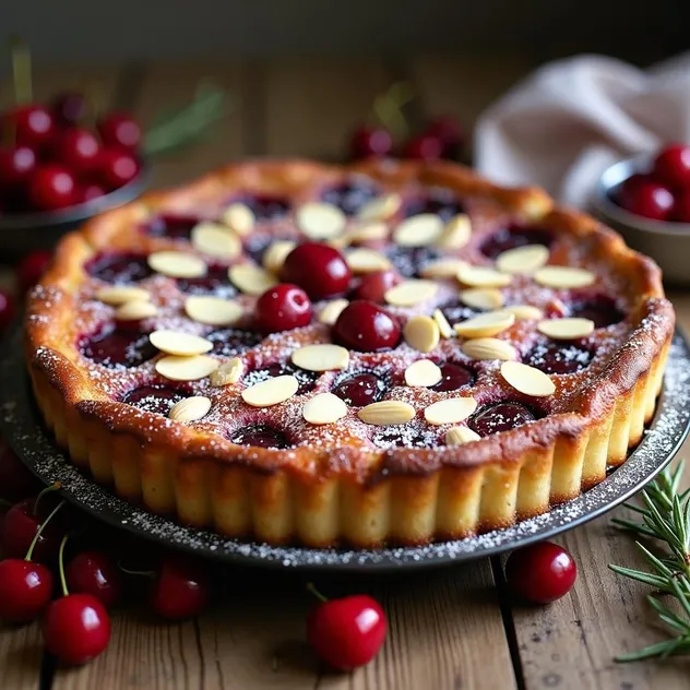 Cherry Almond Clafoutis