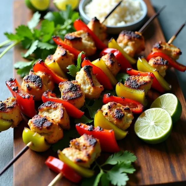 Lemongrass Chicken Skewers