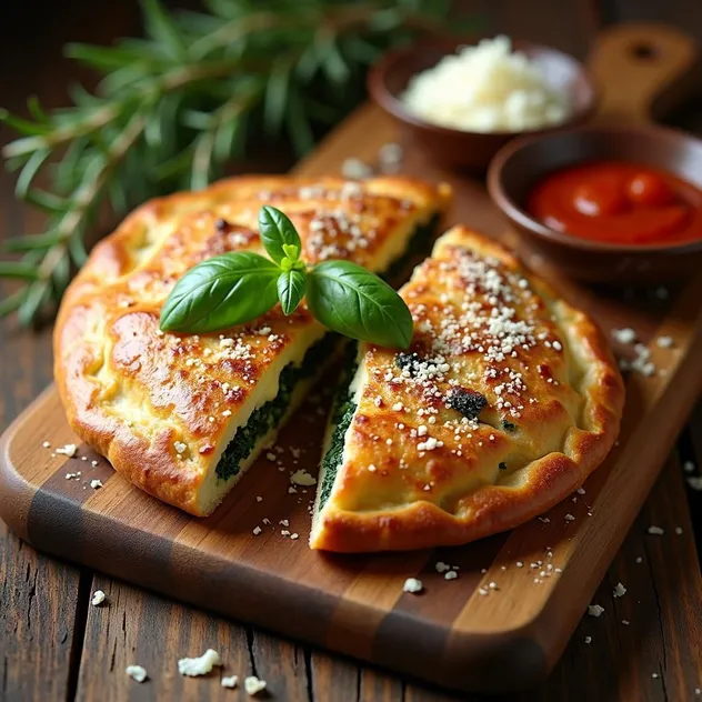 Calzone with Spinach and Ricotta Recipe