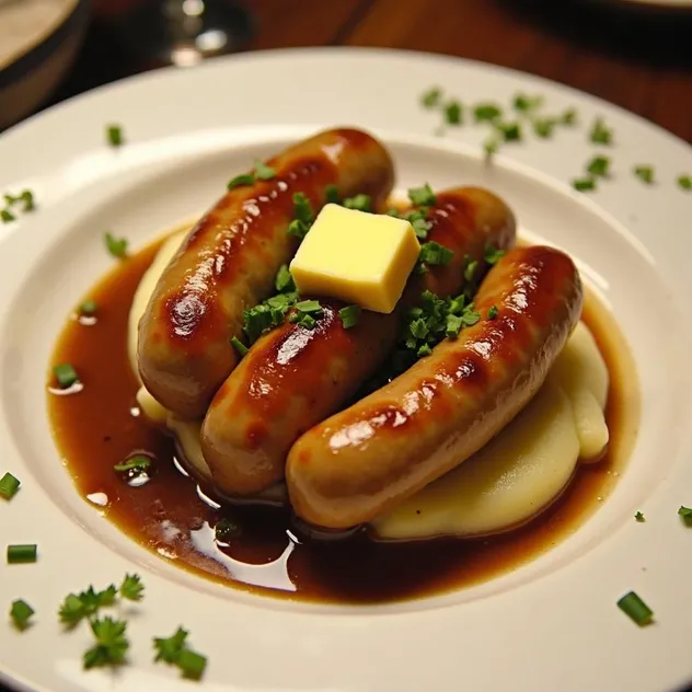 Classic Bangers and Mash