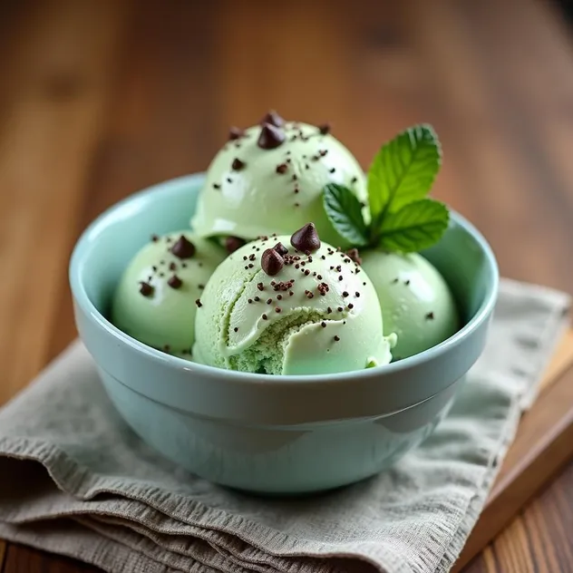 Mint Chocolate Chip Ice Cream