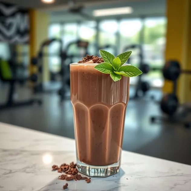 Chocolate Mint Protein Shake