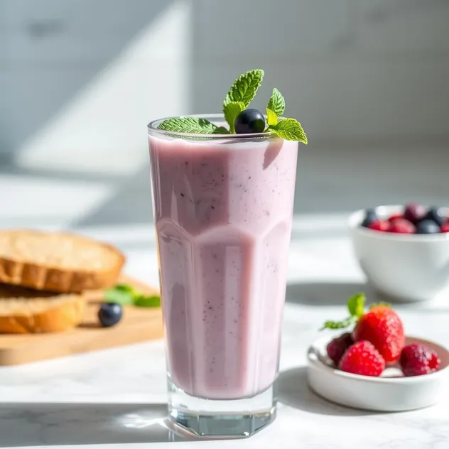 Creamy Vanilla Berry Smoothie Recipe