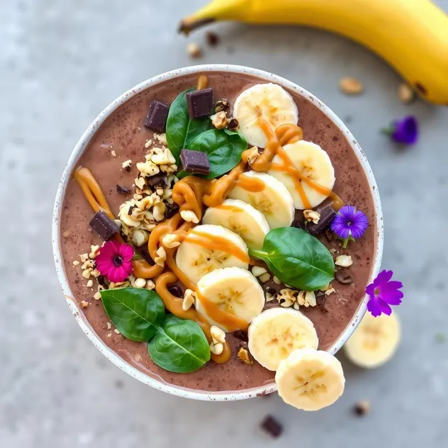 Chocolate Peanut Butter Banana Smoothie