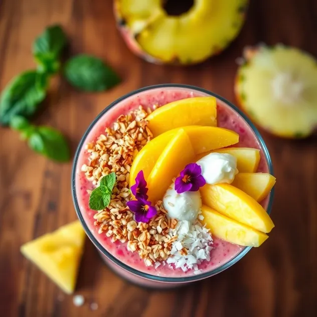 Creamy Mango Pineapple Smoothie