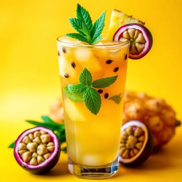 Passionfruit Pineapple Iced Tea