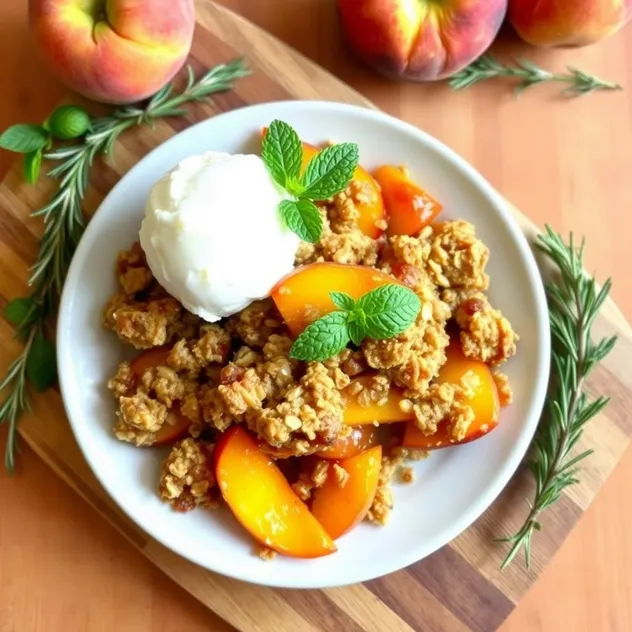 Ginger Peach Crisp Recipe