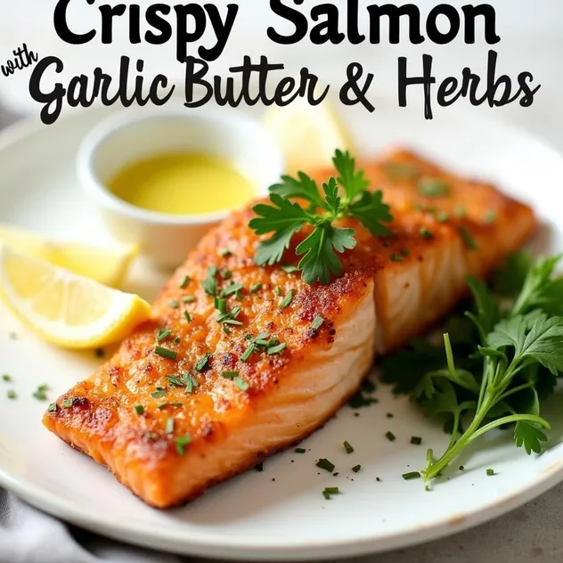 Crispy Salmon with Garlic Butter and Herbs