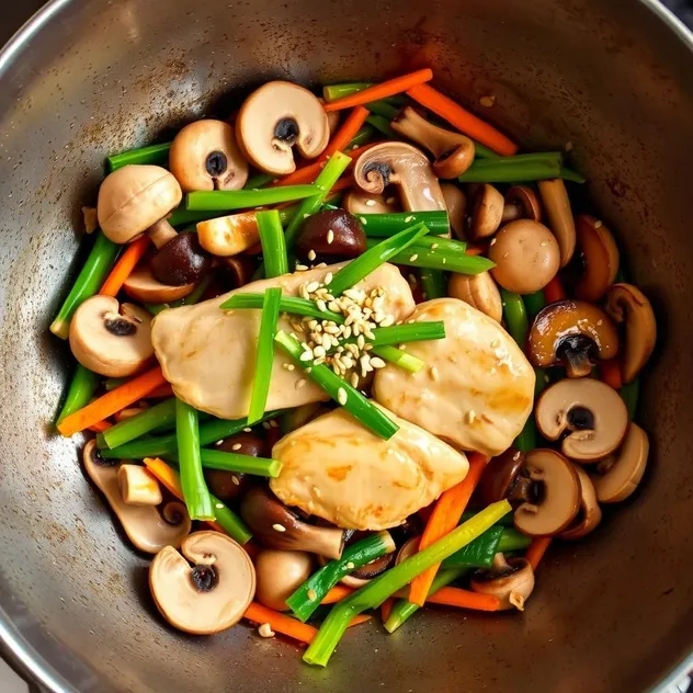 Chicken and Mushroom Stir-Fry