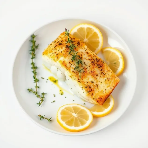 Baked Cod with Garlic and Thyme