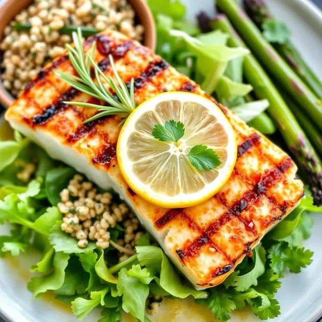 Lemon Herb Grilled Swordfish