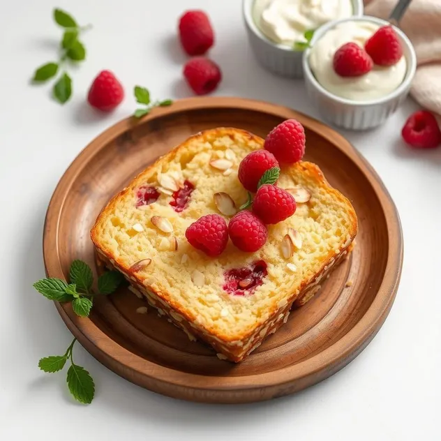 Sweet Raspberry Almond Bread