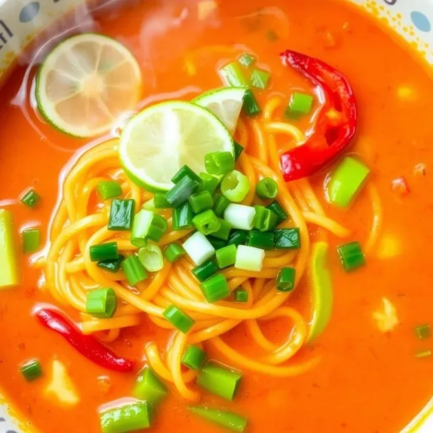 Spicy Veggie Noodle Soup