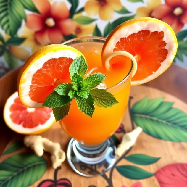 Spicy Mango Grapefruit Juice