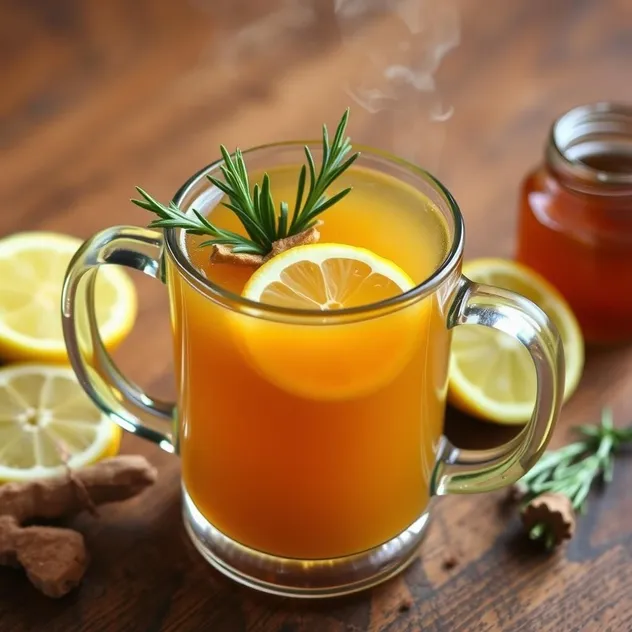 Spiced Honey Lemon Ginger Drink