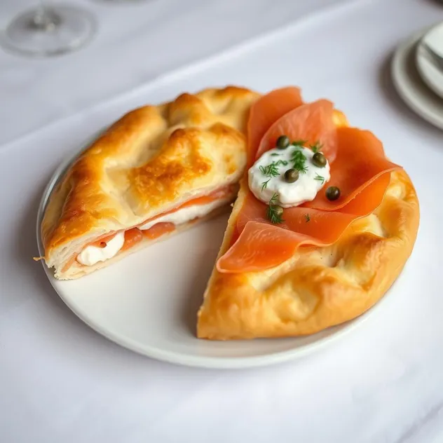 Smoked Salmon and Cream Cheese Pastry