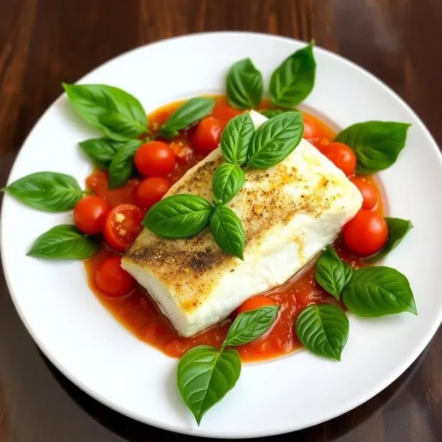 Sea Bass in Tomato Basil Sauce Recipe