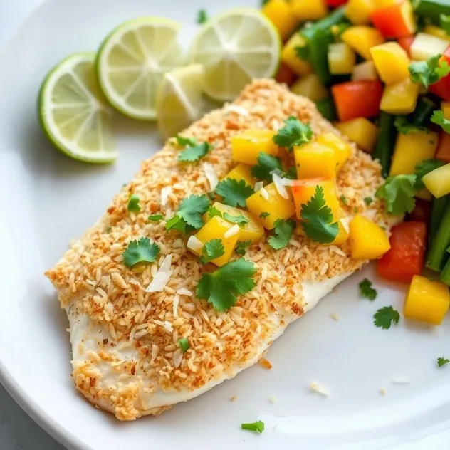 Coconut Crusted Tilapia