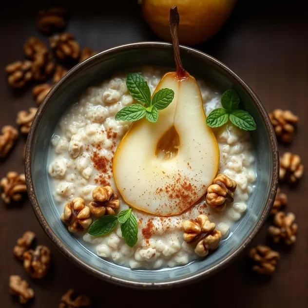 Pear and Walnut Oatmeal Recipe