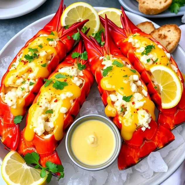 Spicy Garlic Butter Lobster Tails Recipe