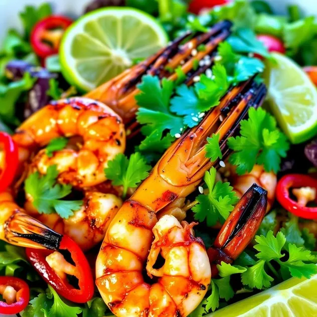 Chili Lime Grilled Prawns