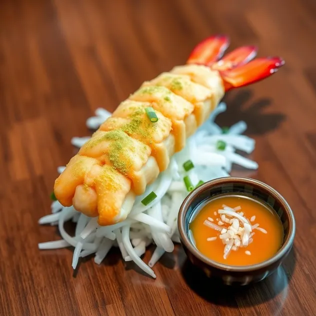 Tempura Lobster with Dipping Sauce