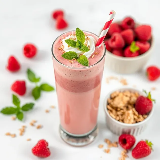 Raspberry Cream Smoothie