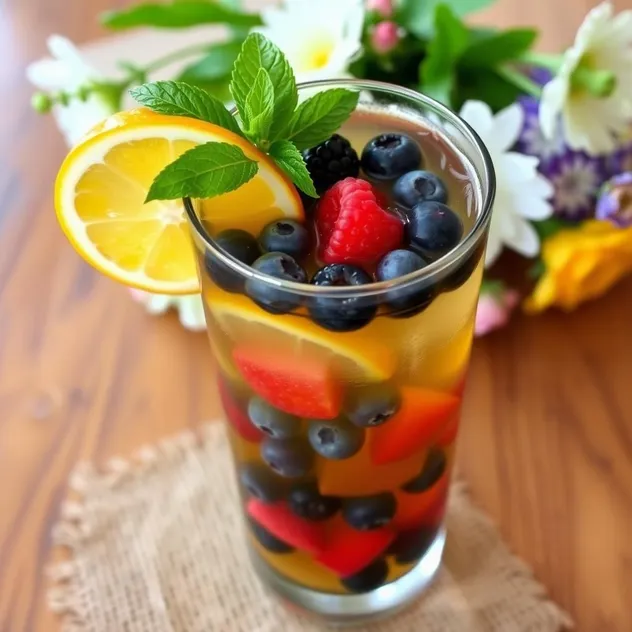 Berry Citrus Iced Green Tea