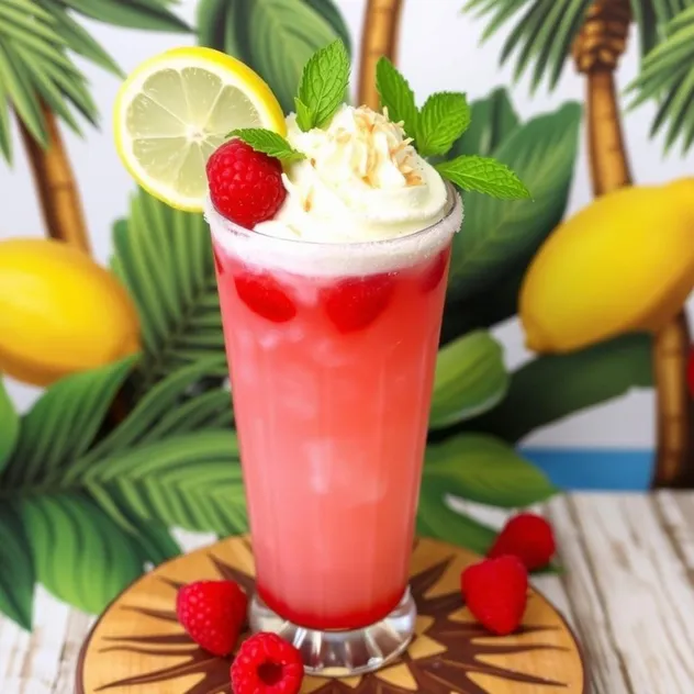 Coconut Raspberry Lemonade