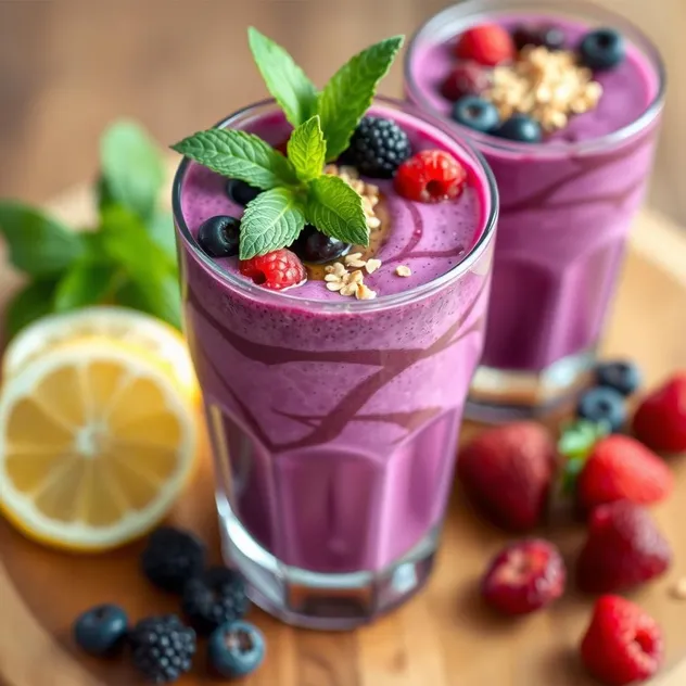 Frozen Mixed Berry Smoothie