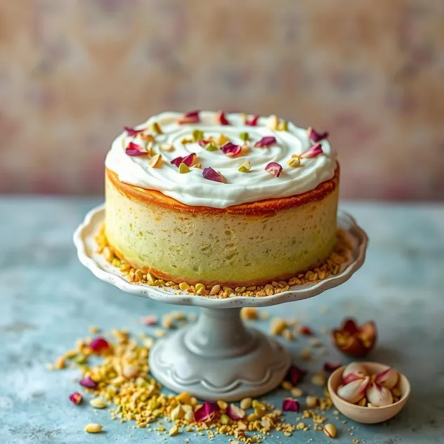 Pistachio Rose Water Cake