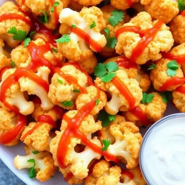 Hot Buffalo Cauliflower Bites