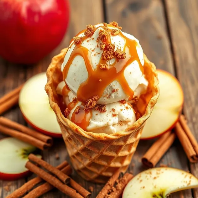 Cinnamon Apple Pie Ice Cream