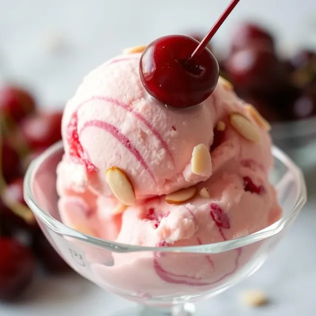 Cherry Amaretto Ice Cream