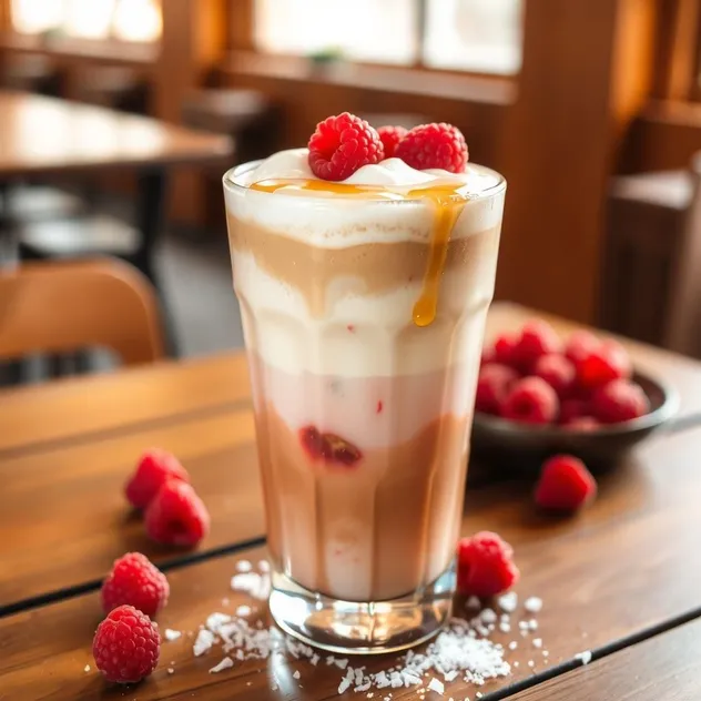 Iced Raspberry Vanilla Latte