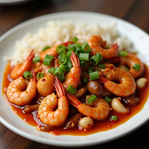 Spicy Mixed Seafood Stir-Fry