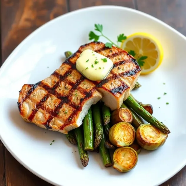 Grilled Pork Chops with Lemon Recipe