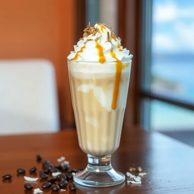 Iced Caramel Coconut Latte