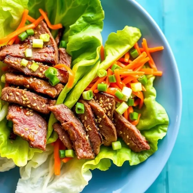 Korean BBQ Lettuce Wraps