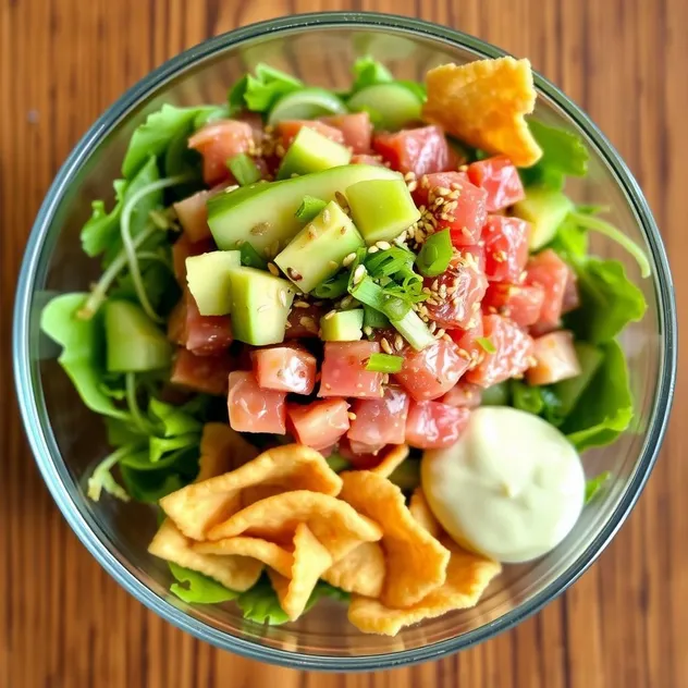 Spicy Tuna Tartar with Avocado and Cucumber