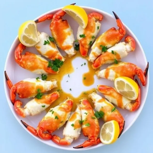 Roasted Garlic Crab Legs